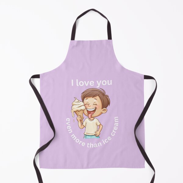 Item preview, I Love You Even More Than Ice Cream designed and sold by stainedglass101.