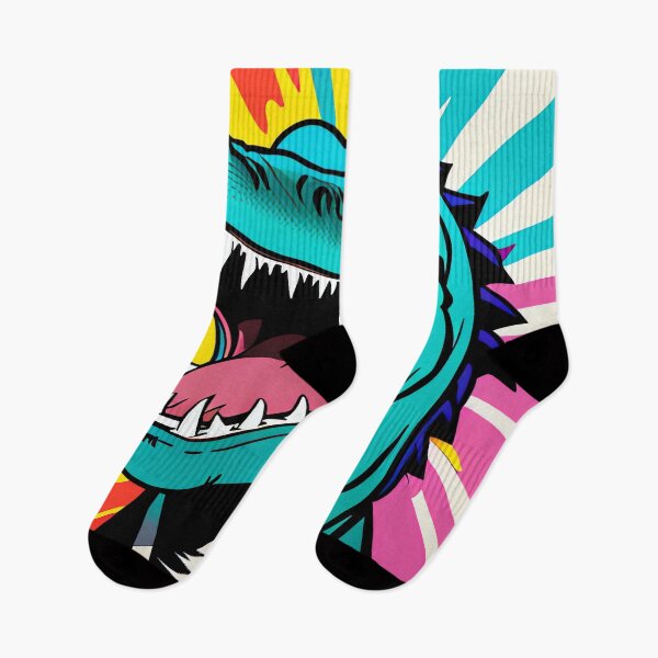 Item preview, Modern Abstract Pop Art Style Laughing T-Rex Drawing designed and sold by thejoyker1986.