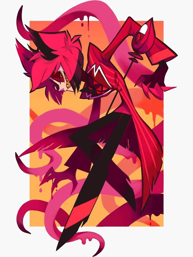 Autocollants Hazbin Hotel Alastor - 80 Stickers Vinyle Imperméable - Pour Ordinateur, Skateboard, Déco - Lot Multicolore