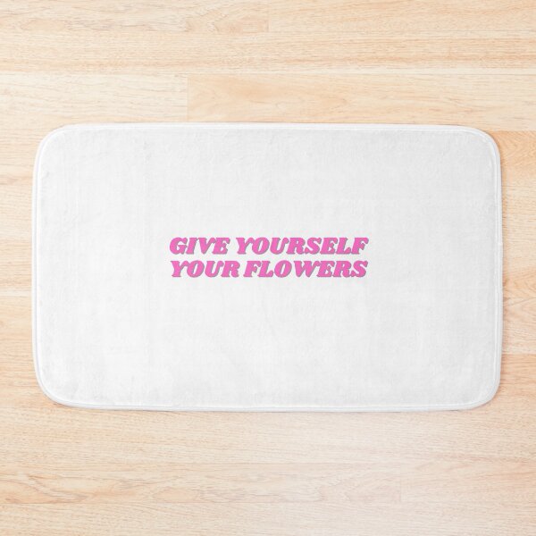 Item preview, Give yourself your flowers, pink design designed and sold by ChiWellness Shop.