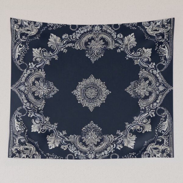 Item preview, RogerPattern - "Navy Elegance: Versatile Bandana for Fashion and Home" designed and sold by RogerPattern.