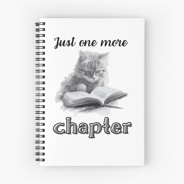 Item preview, Just one more chapter one more cat funny gifts for bookworms book lovers designed and sold by MalwaLand.
