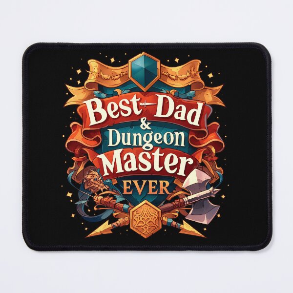 Item preview, BEST DAD & DUNGEON MASTER EVER designed and sold by Emmanuel Bris ⭐⭐⭐⭐⭐.