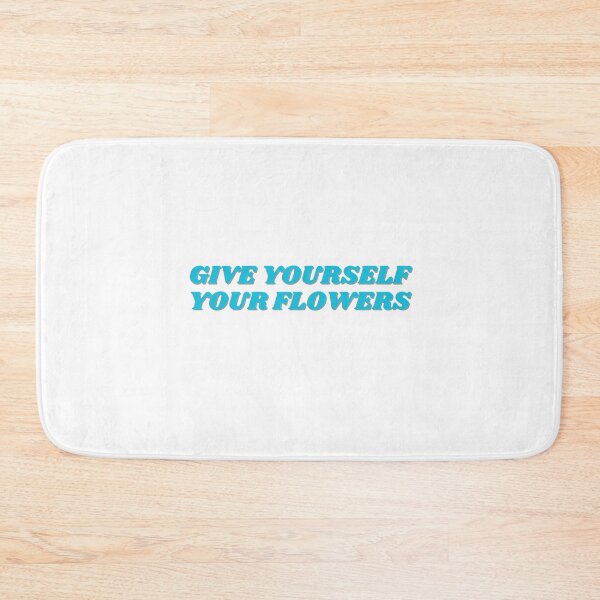 Item preview, Give yourself your flowers, blue design designed and sold by ChiWellness Shop.