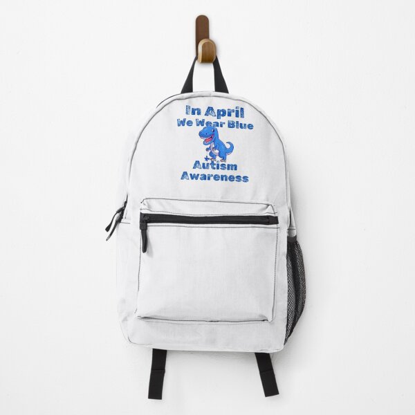 Item preview, In April We Wear Blue Autism Awareness Month Dinosaur designed and sold by ARTX4ART.