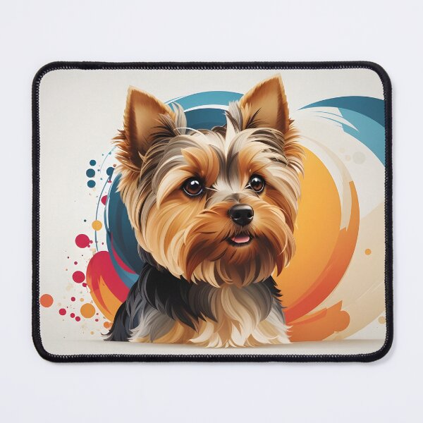 Item preview, Yorkie Chic: A Trendsetter's Splash of Color designed and sold by digiscapeart.