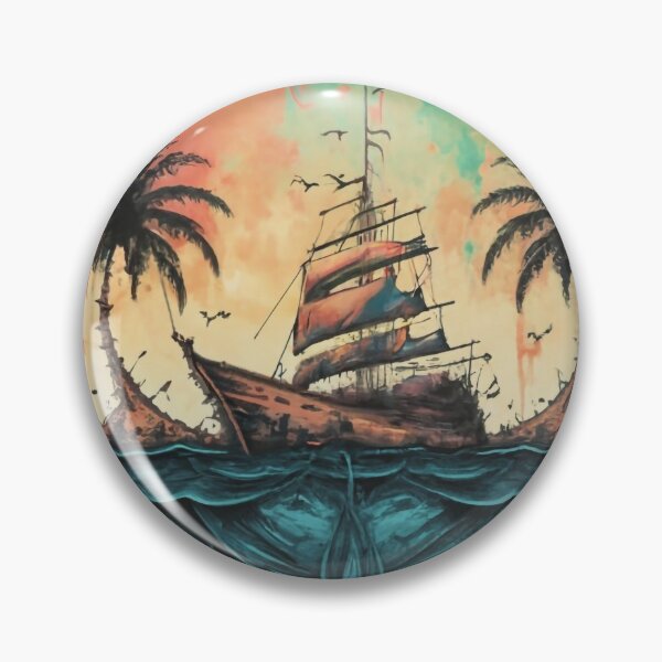 Item preview, Serenity at Sea: Minimalist Ship Splash Design designed and sold by StellarValor.