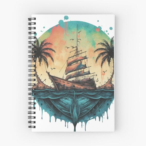 Item preview, Serenity at Sea: Minimalist Ship Splash Design designed and sold by StellarValor.
