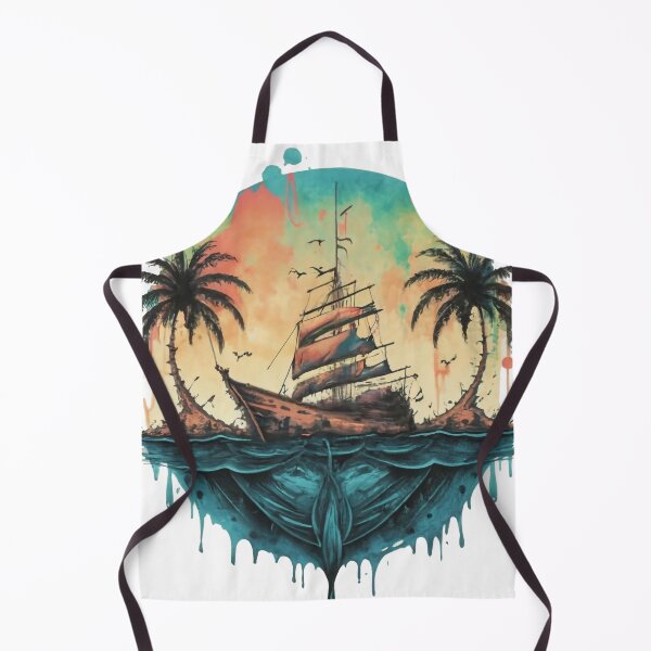 Item preview, Serenity at Sea: Minimalist Ship Splash Design designed and sold by StellarValor.