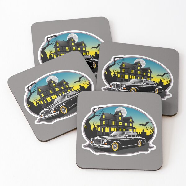 Item preview, Vintage Classic Car With A Haunted House designed and sold by TheArtOfPat.