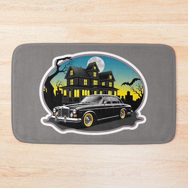 Item preview, Vintage Classic Car With A Haunted House designed and sold by TheArtOfPat.