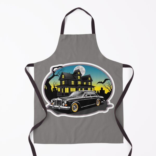 Item preview, Vintage Classic Car With A Haunted House designed and sold by TheArtOfPat.