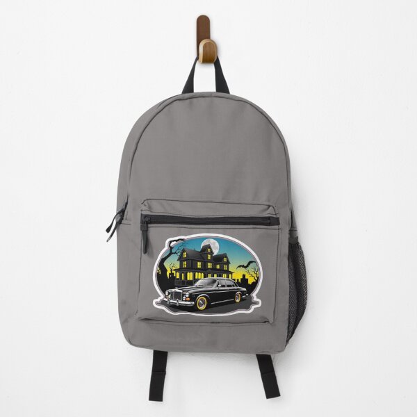 Item preview, Vintage Classic Car With A Haunted House designed and sold by TheArtOfPat.