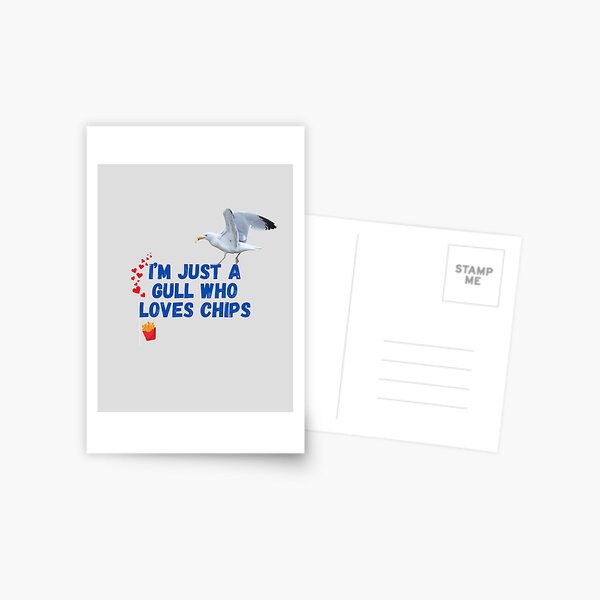 Item preview,  I'm Just a Gull Who Love Chips - Gavin the Gull Sweatshirt  designed and sold by MyriadLifePhoto.