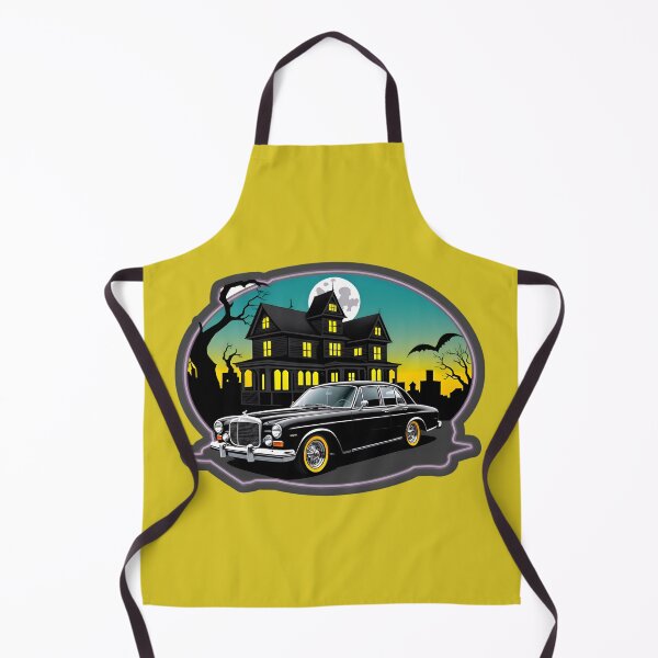 Item preview, Vintage Classic Car With A Haunted House designed and sold by TheArtOfPat.