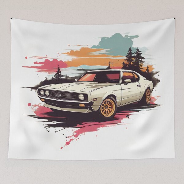 Item preview, Blazing Speed: Sports Car Design with Fire Splash and Fractal Elements designed and sold by StellarValor.