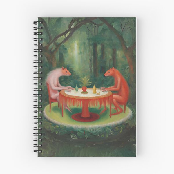 Item preview, Mr pink and Mr red having some dinner designed and sold by ohsopurposeless.