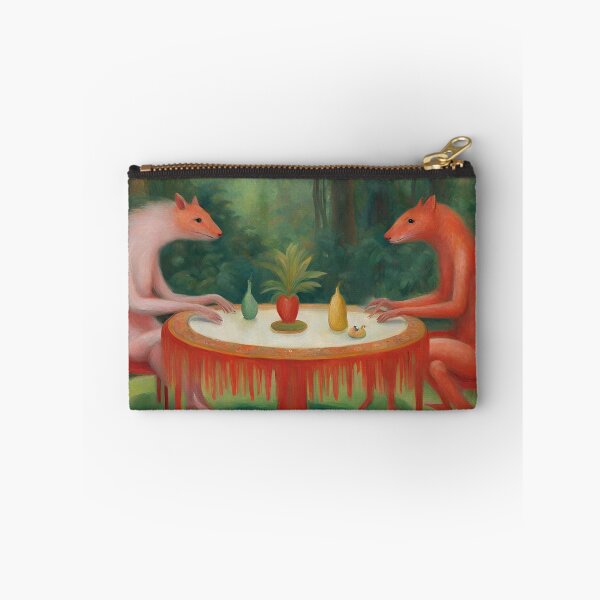 Item preview, Mr pink and Mr red having some dinner designed and sold by ohsopurposeless.