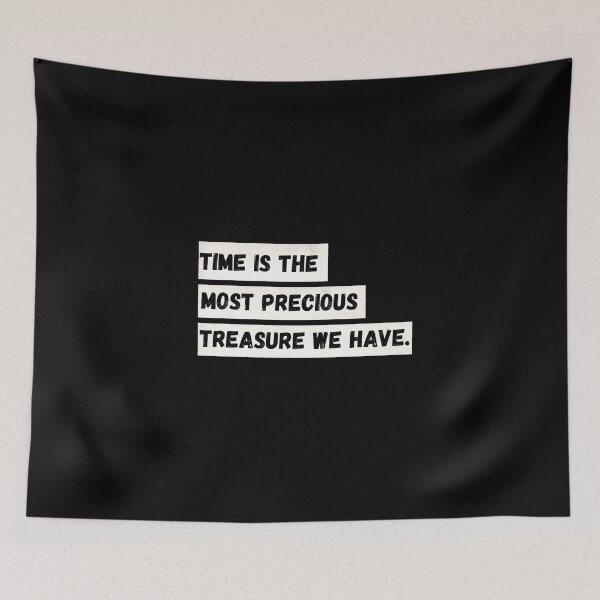 Item preview, Text art design.Time is the most precious. designed and sold by elnexshop.