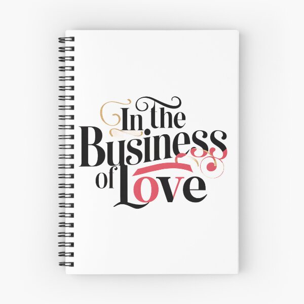 Item preview, A captivating typography design featuring the phrase "In the Business of Love" with each word in a different font style.  designed and sold by artumbre.