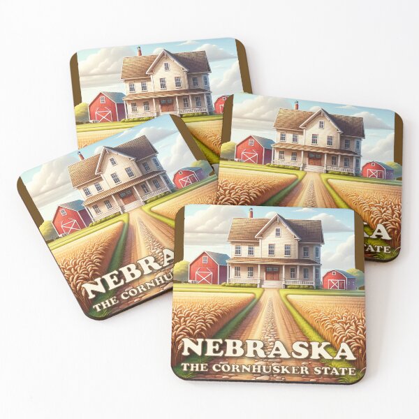 Item preview, Nebraska Farm House and Wheat Fields designed and sold by NPStudio.