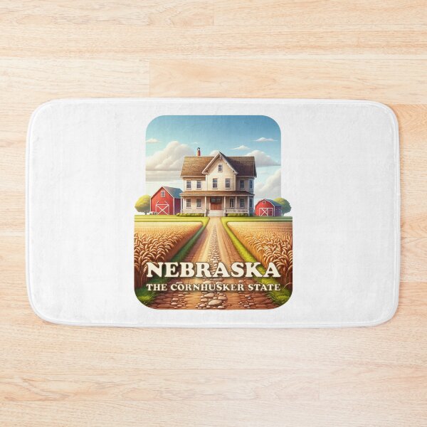 Artikelvorschau, Nebraska Bauernhaus und Weizenfelder entworfen und verkauft von NPStudio.