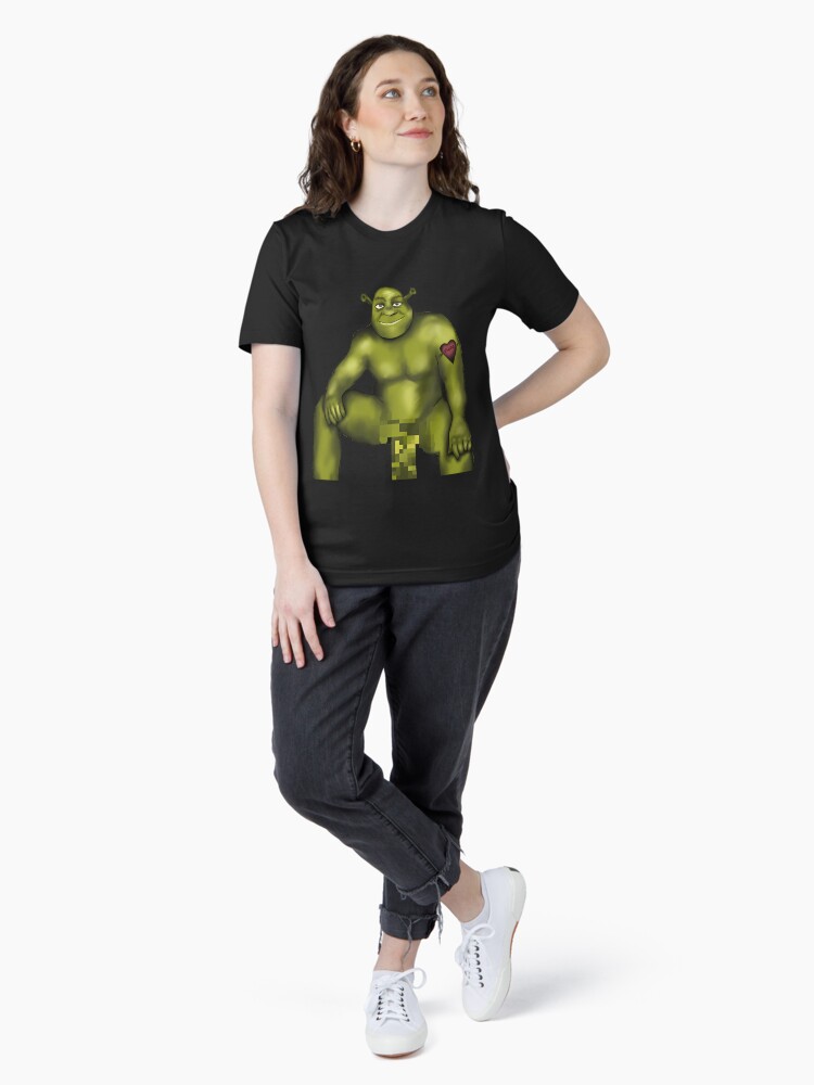 Thumbnail 4 von 7, Essential T-Shirt,  Thicc Boy Shrek designt und verkauft von andreehehe.