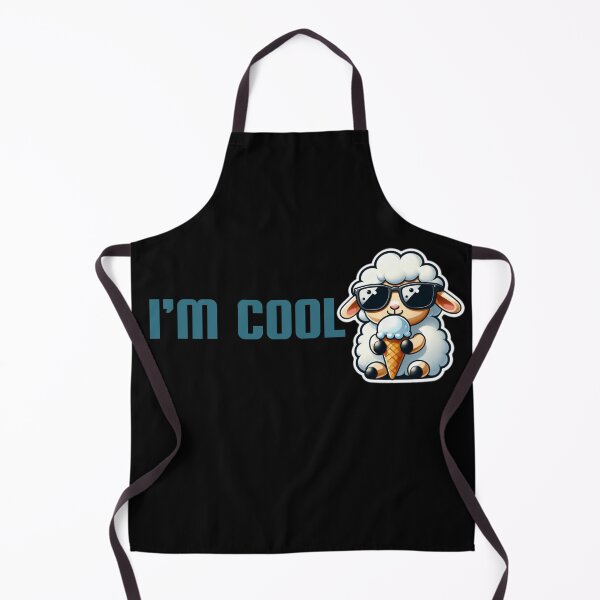 Item preview, I'M COOL - CUTE SHEEP EATING ICECREAM designed and sold by justyna-s28.