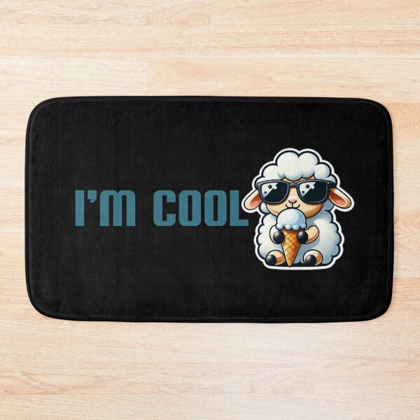 Item preview, I'M COOL - CUTE SHEEP EATING ICECREAM designed and sold by justyna-s28.