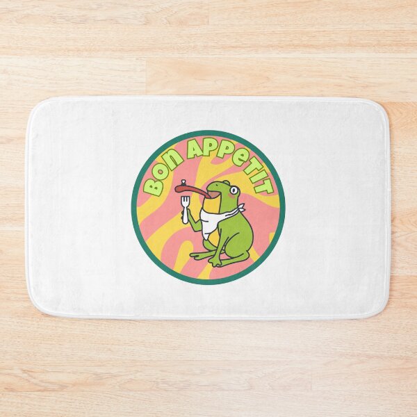 Item preview, Bon appetit cute funny frog about to eat designed and sold by BritishDelights.