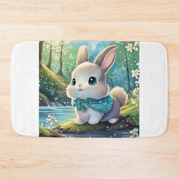 Item preview, Cute rabbit with blue cape designed and sold by lmartes.