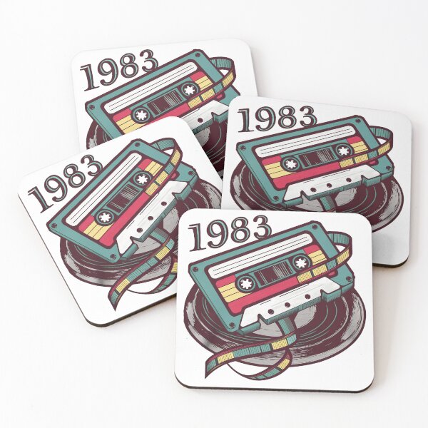 Item preview, Vintage 1983 cassette tape decoration t-shirt designed and sold by Thompika.