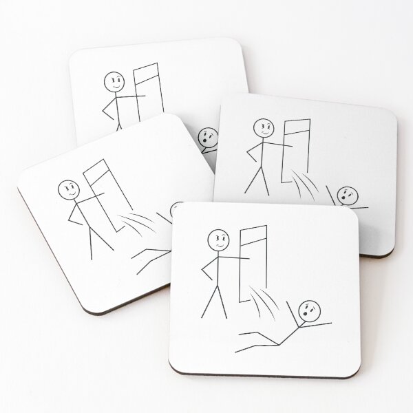 Item preview, Stick figure window accident designed and sold by Cyrenaica 1949.