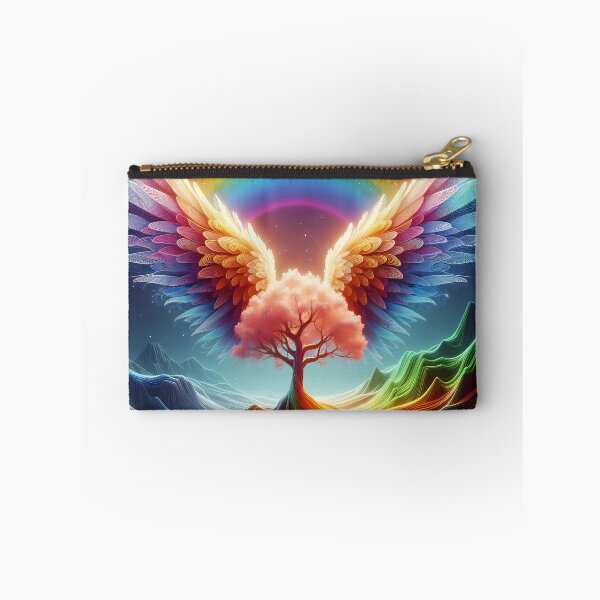 Item preview, Prismatic Haven: Where Roots Rise and Wings Soar, fantasy landscape designed and sold by EmeraldeaArt.
