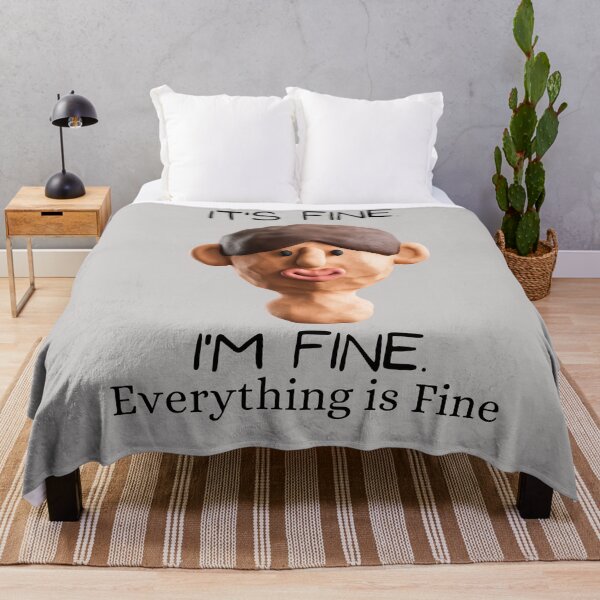 Item preview, It's Fine I'm Fine Everything Is Fine Funny Plasticine Man designed and sold by Garna-kvitka.
