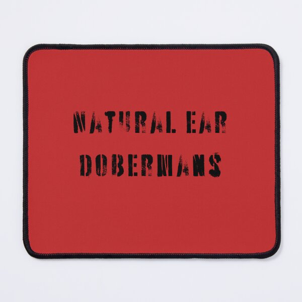 Item preview, Natural Ear Doberman - gifts for dog lovers (black letters) designed and sold by alczar.