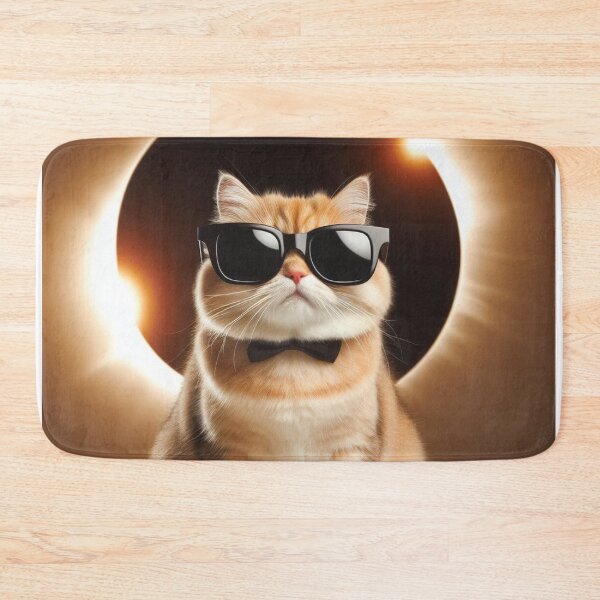 Item preview, Capture the Solar Eclipse: April 08, 2024 With This Cute Cat Design designed and sold by DESIGNNOUR.