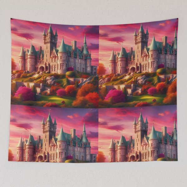 Item preview, Old Castle Whispers of the Pink Horizon designed and sold by EmeraldeaArt.
