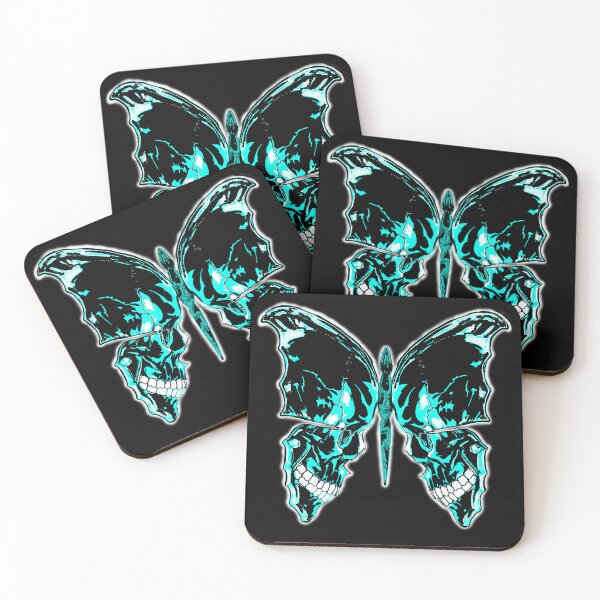 Item preview, Blue Buterfly Skull designed and sold by stb76.