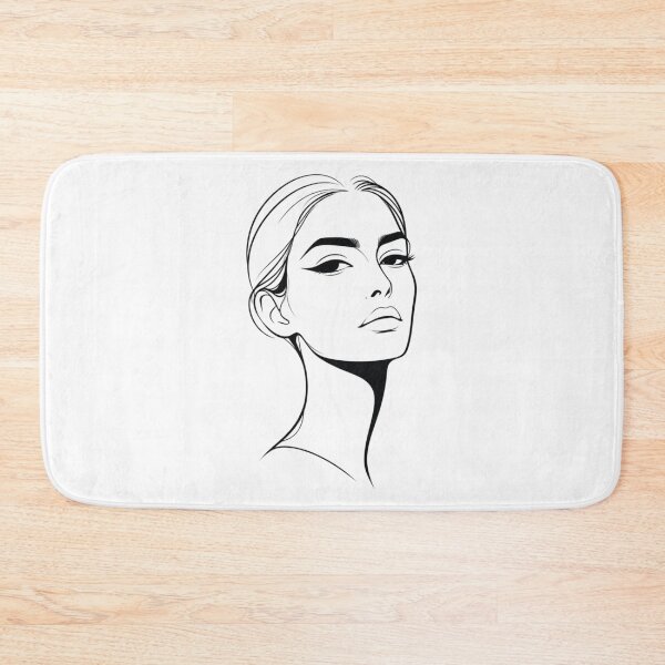 Item preview,  One Line Woman Face Drawing  designed and sold by MusesWhispers.