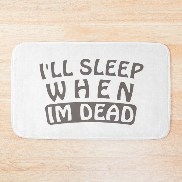 Item preview, I will sleep when im dead | Motivational quote designed and sold by AnimalWorldArtt.