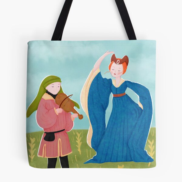 Item preview, Vintage Fantasy inspired Medieval Scene Illustration designed and sold by MariOyama.