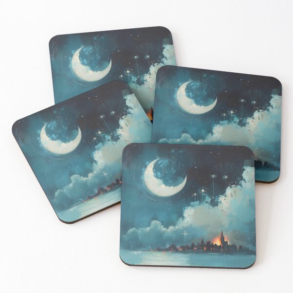 Item preview, Moonlit Cityscape designed and sold by MNSY.