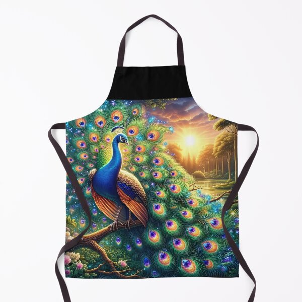 Item preview, Sunset Spectacle: A Peacocks Final Flourish designed and sold by EmeraldeaArt.
