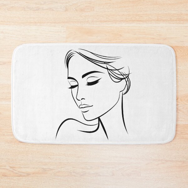 Item preview, One Line Woman Face Drawing, Abstract Art designed and sold by MusesWhispers.