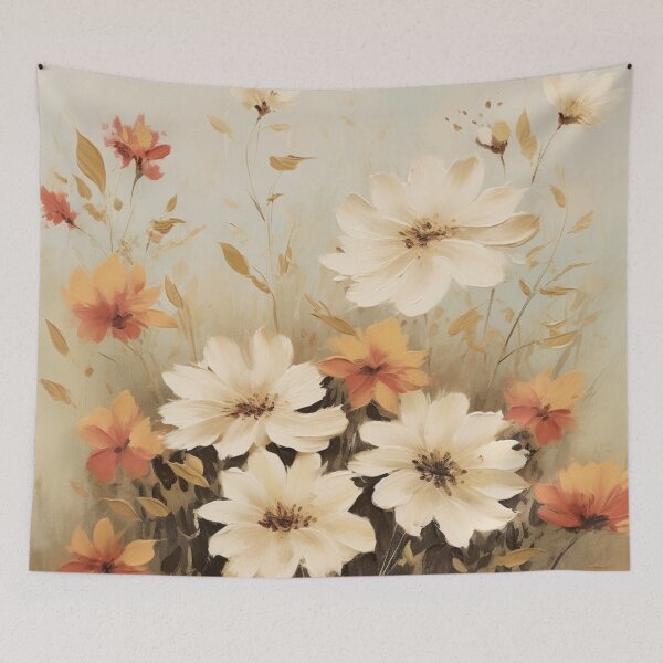 Item preview, White and Orange Flowers designed and sold by r-tranquility.