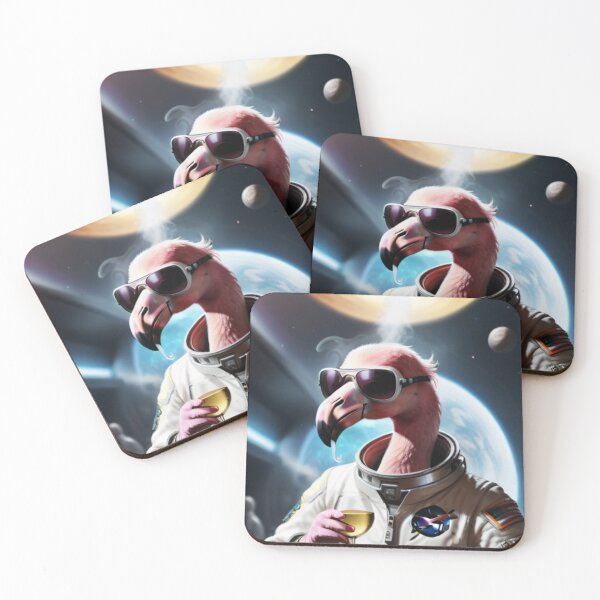 Item preview, Chilled Space Flamingo designed and sold by Sidney Graf.