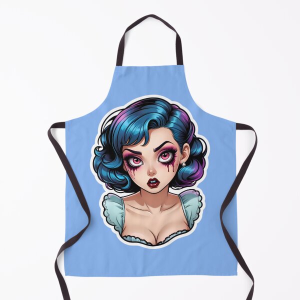 Aperçu de l'œuvre Cute Vintage Anime Zombie Pinup Girl créée et vendue par TheArtOfPat.