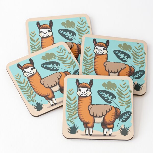 Item preview, Llama Alpaca Friendly Tropical Atacama Cartoon designed and sold by Horizon Cartoon.