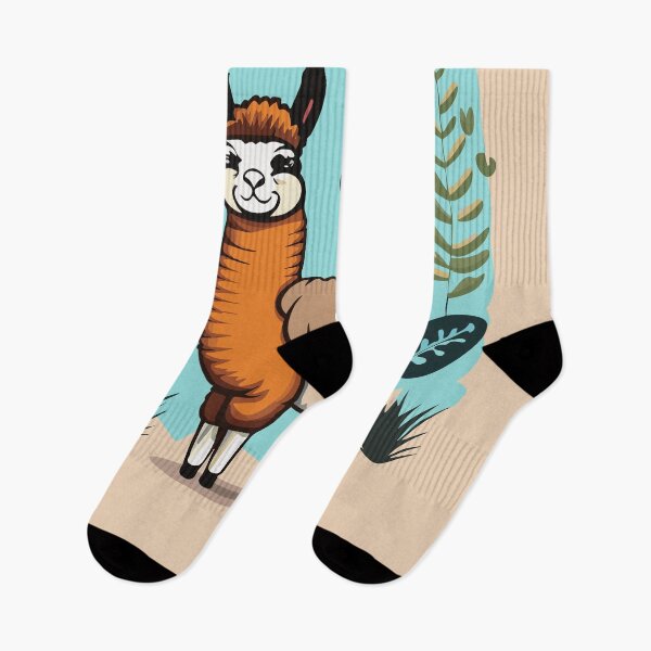Item preview, Llama Alpaca Friendly Tropical Atacama Cartoon designed and sold by Horizon Cartoon.